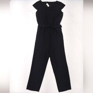 Talbots; 8P, Black Jumpsuit